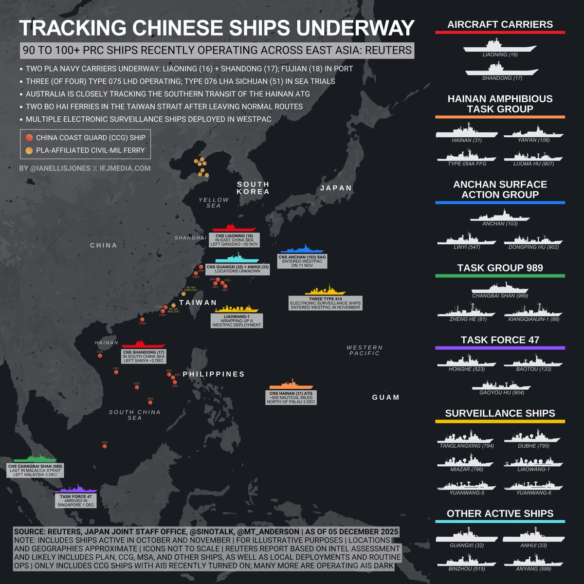 Image for Over 90 Chinese ships operate in region, largest deployment to date