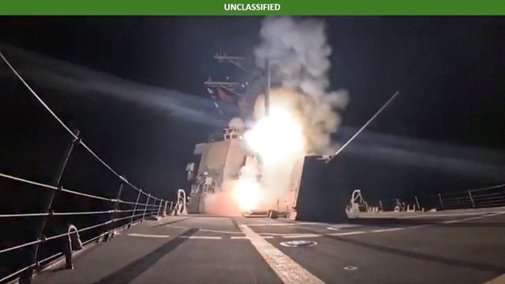 Image for U.S. Navy launches over a dozen Tomahawk missiles in Nigeria
