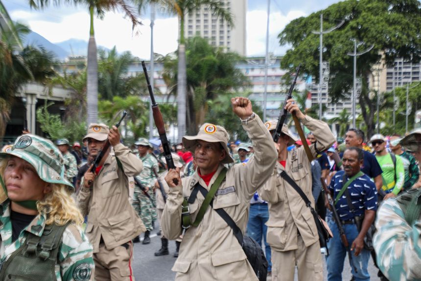 Image for Venezuelan state media confirm country under attack, declare