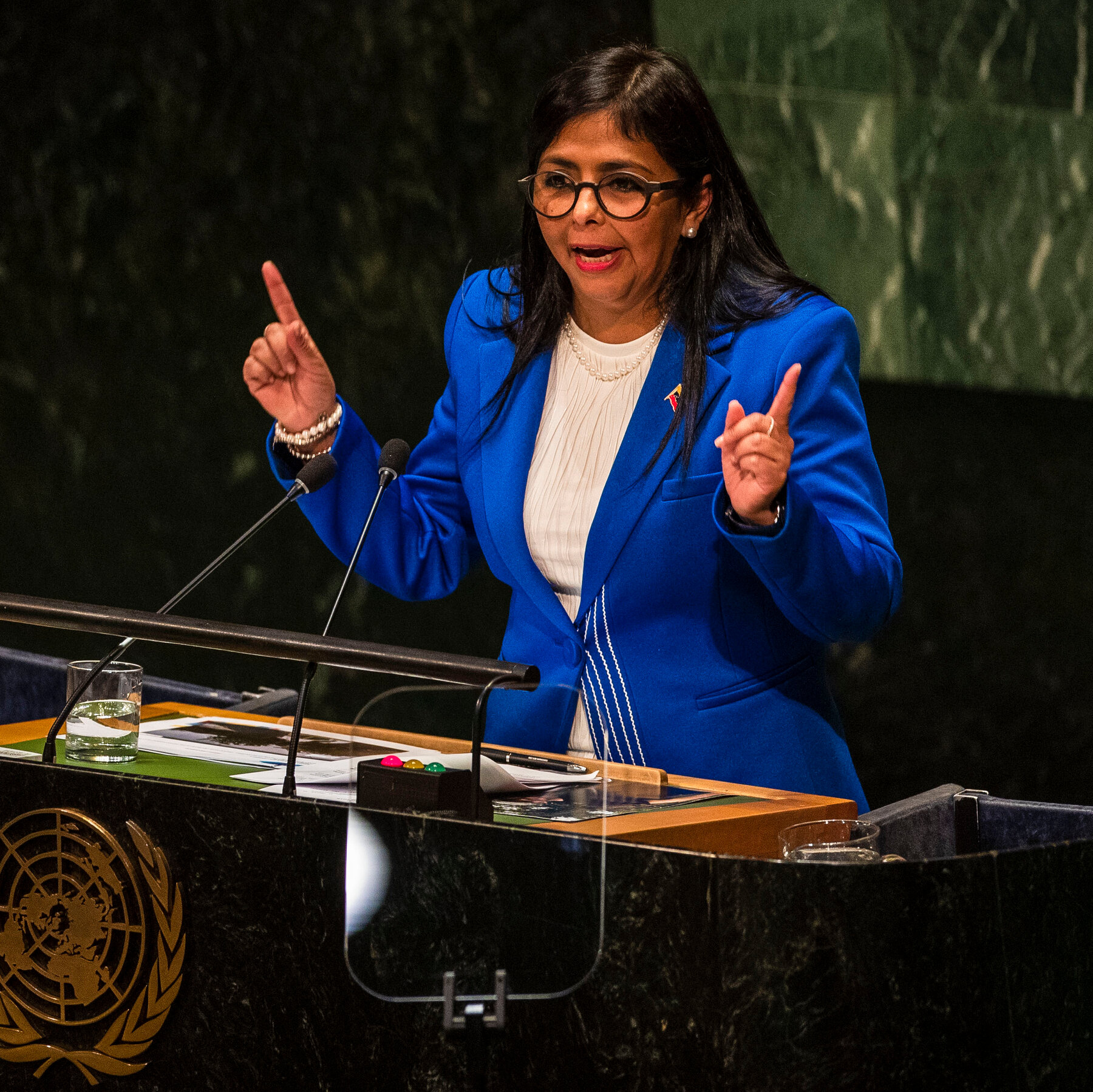 Image for Interim Venezuelan President Delcy Rodriguez calls for balanced US-Venezuela relationship