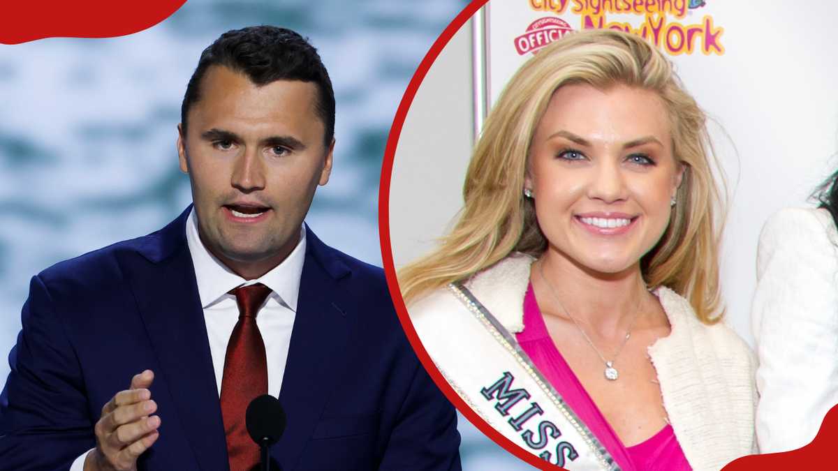 Image for Erika Kirk clarifies Charlie Kirk was not killed in front of family