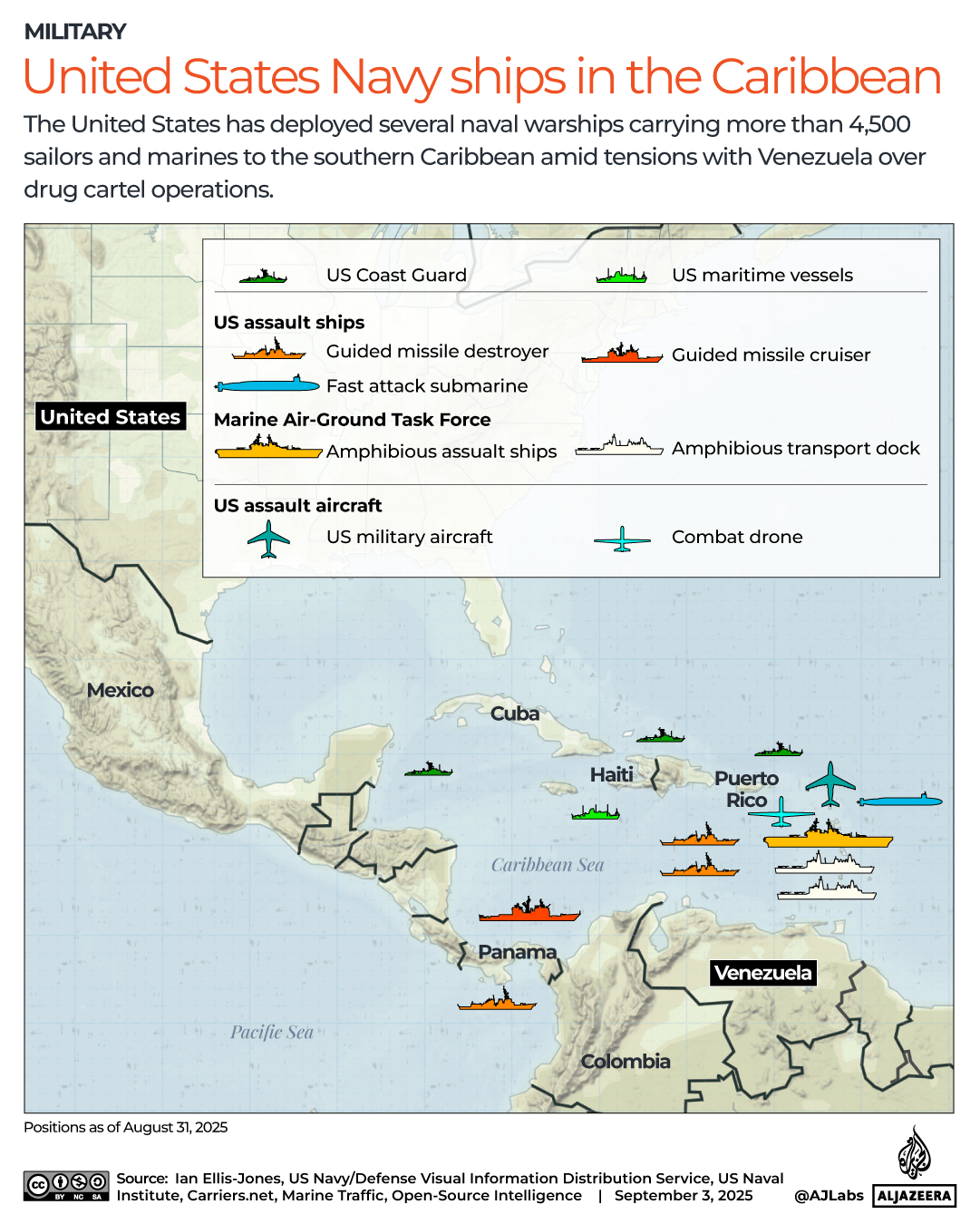 Image for U.S. military deployment in Caribbean may target strategic sites in Venezuela
