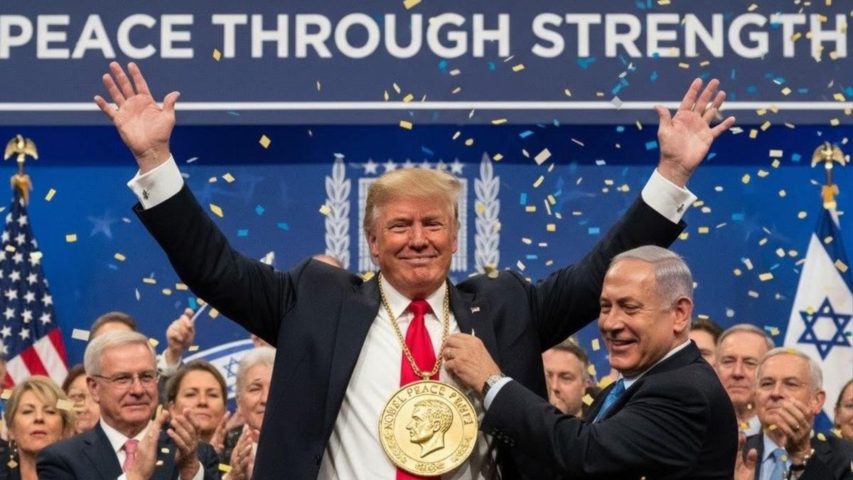 Image for Netanyahu says Trump should be awarded Nobel Peace Prize