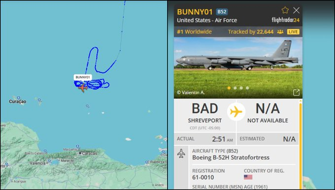 Image for Venezuela deploys F-16 fighter jets in response to U.S. B-52 bombers