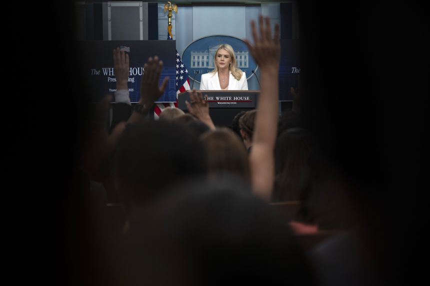 Image for Trump White House claims reporters spied on Karoline Leavitt