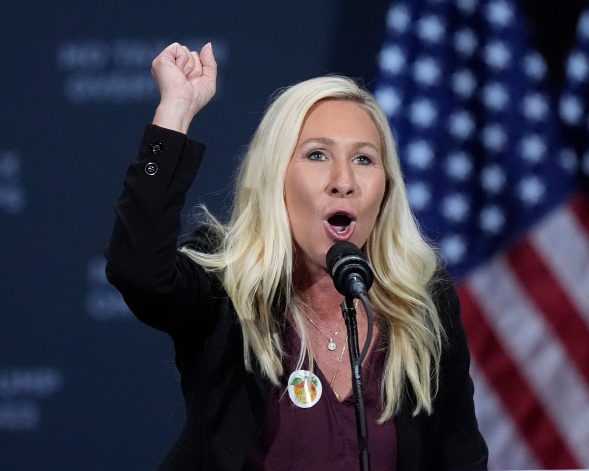 Image for Trump calls Marjorie Taylor Greene’s resignation great news for the country