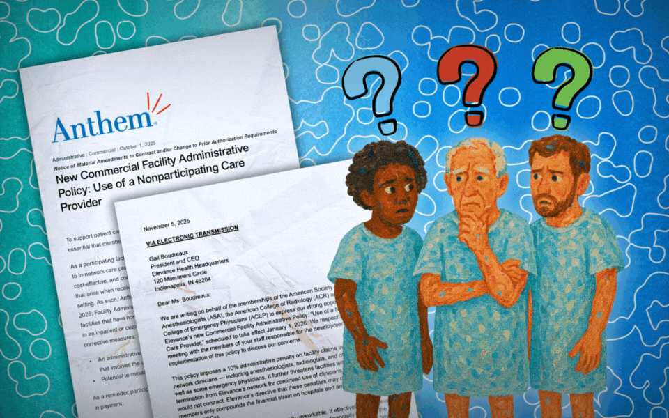 Image for Anthem to penalize hospitals for using out-of-network specialists starting January 1, 2026
