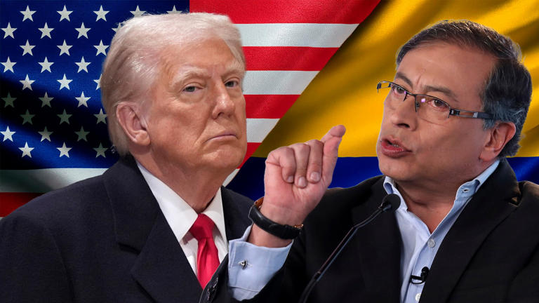 Image for Colombian President Gustavo Petro says Trump bombs targets in Venezuela