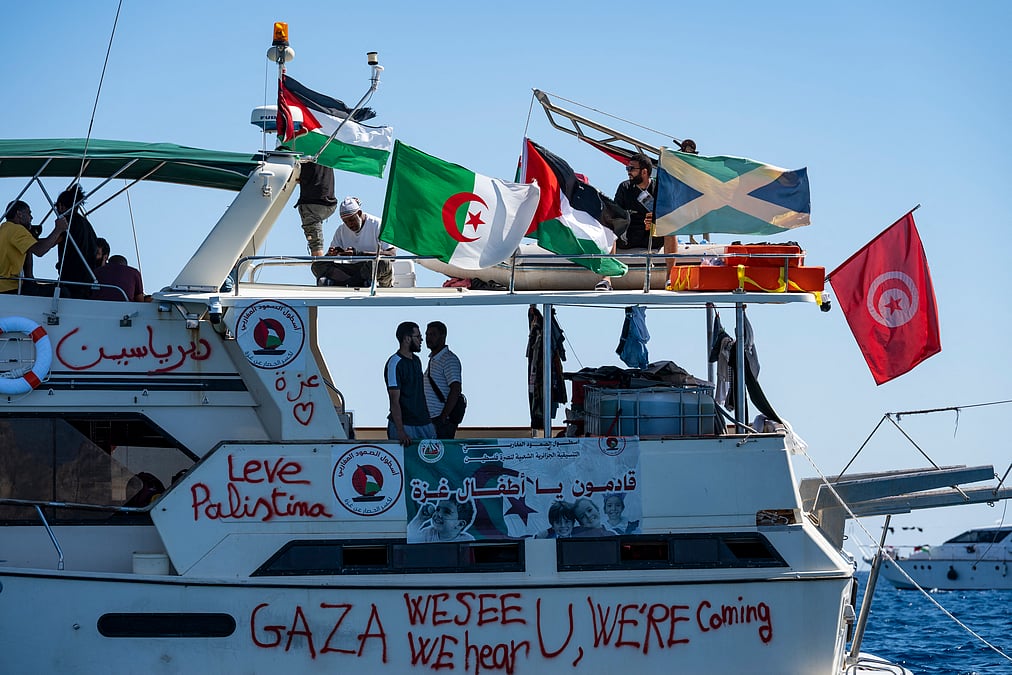 Image for Israeli military seizes over 40 ships from Global Sumud Flotilla