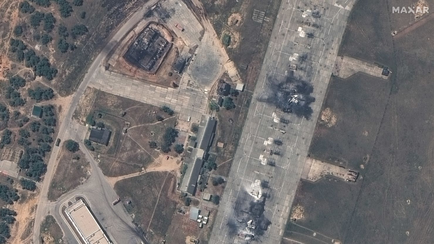 Russia-Ukraine war: Exclusive satellite images show destroyed jets and ...