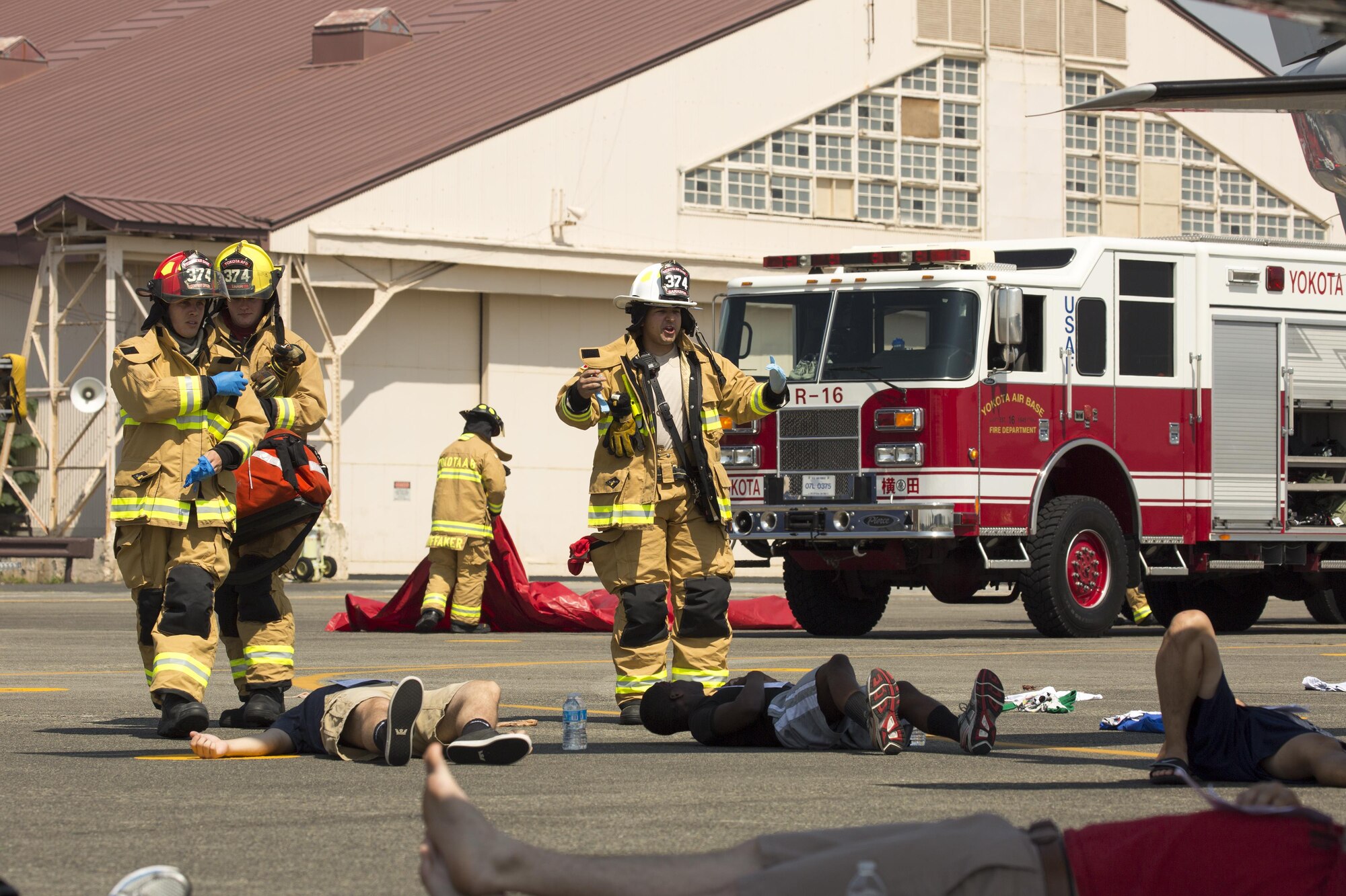 Yokota practices emergency response during exercise /> Pacific ...