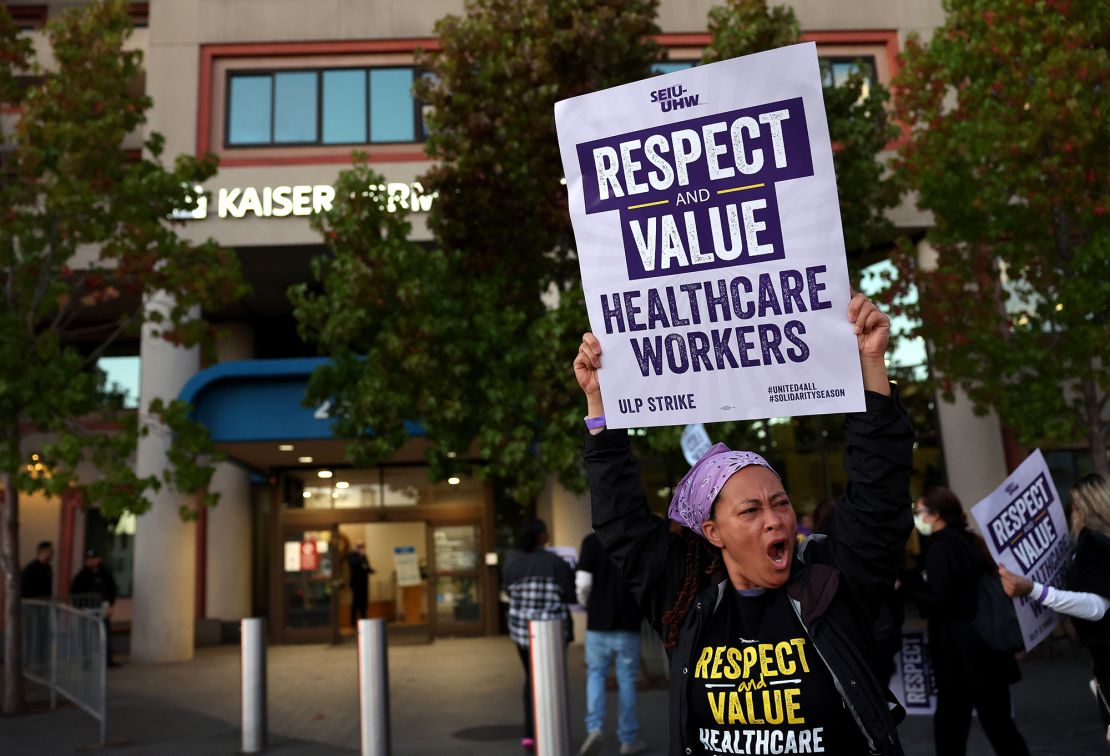Day two: Kaiser Permanente unionized health care workers ...