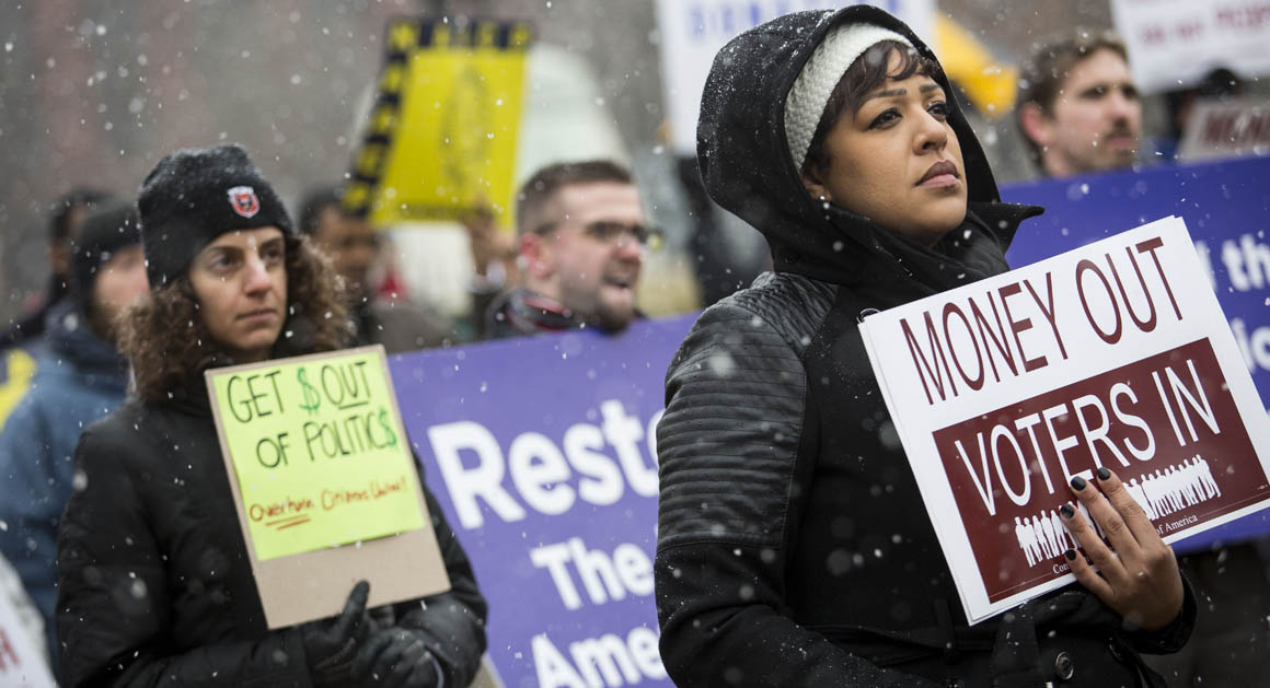 Citizens United protests interrupt Supreme Court arguments - POLITICO