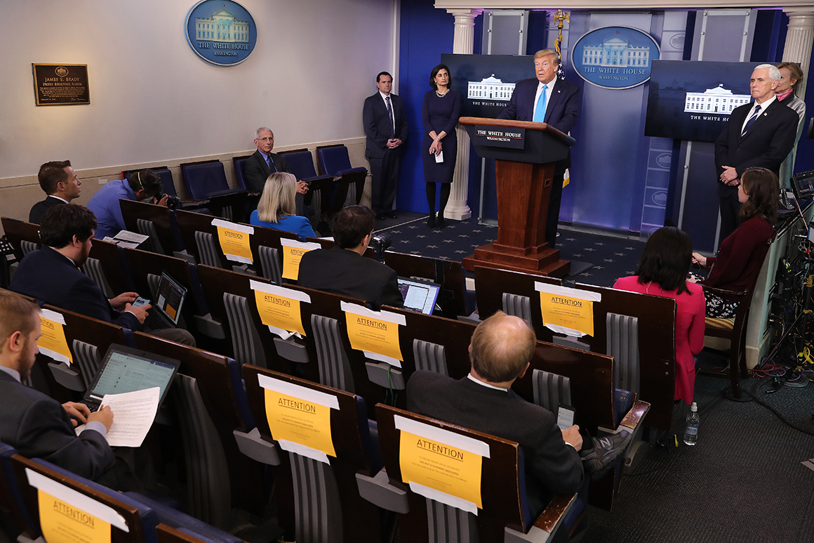 White House to require coronavirus tests for journalists ...