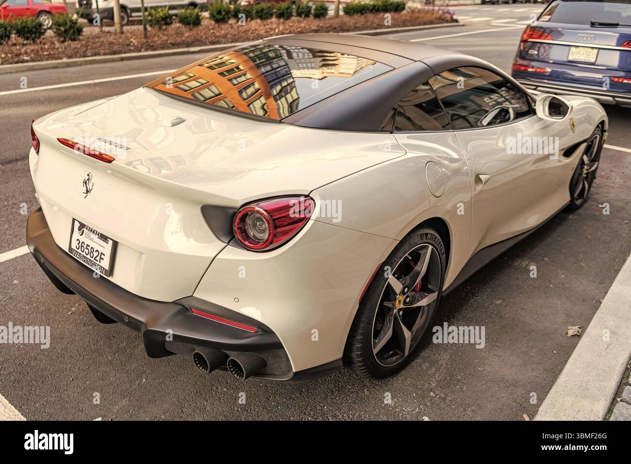 New York City, USA - March 15, 2024: 2023 Ferrari Portofino M ...