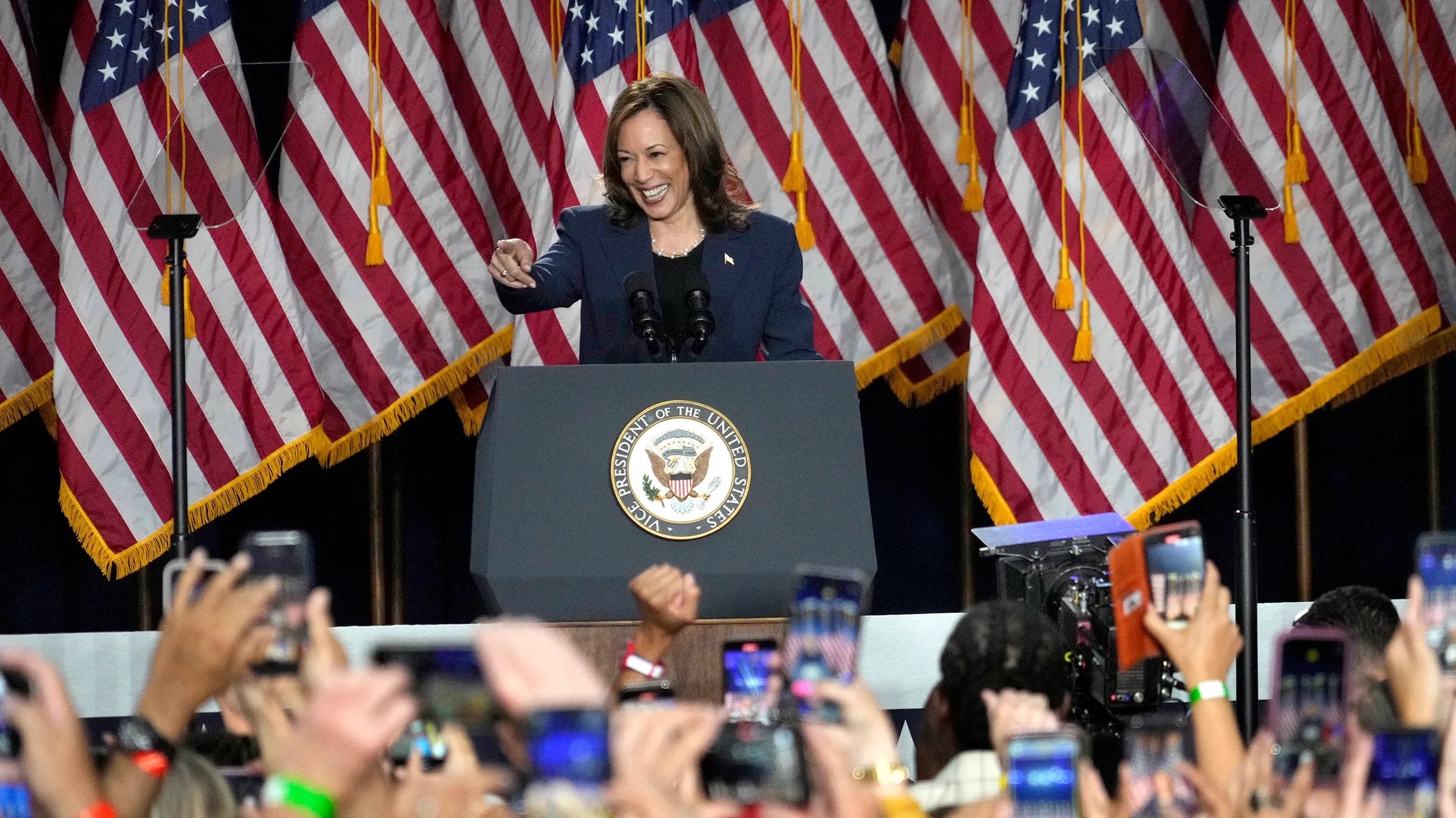 Kamala Harris notes importance of Wisconsin in speech at first presidential rally