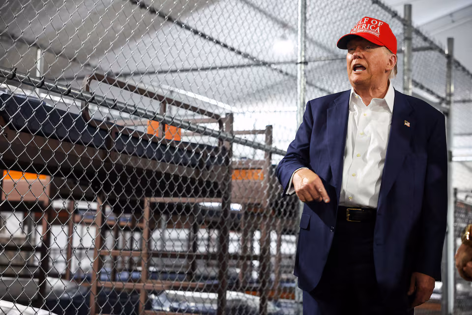 In pictures: Trump visits