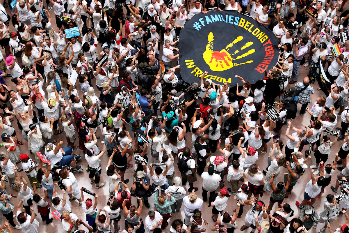 Immigration protest: 50,000 expected to rally against Trump ...