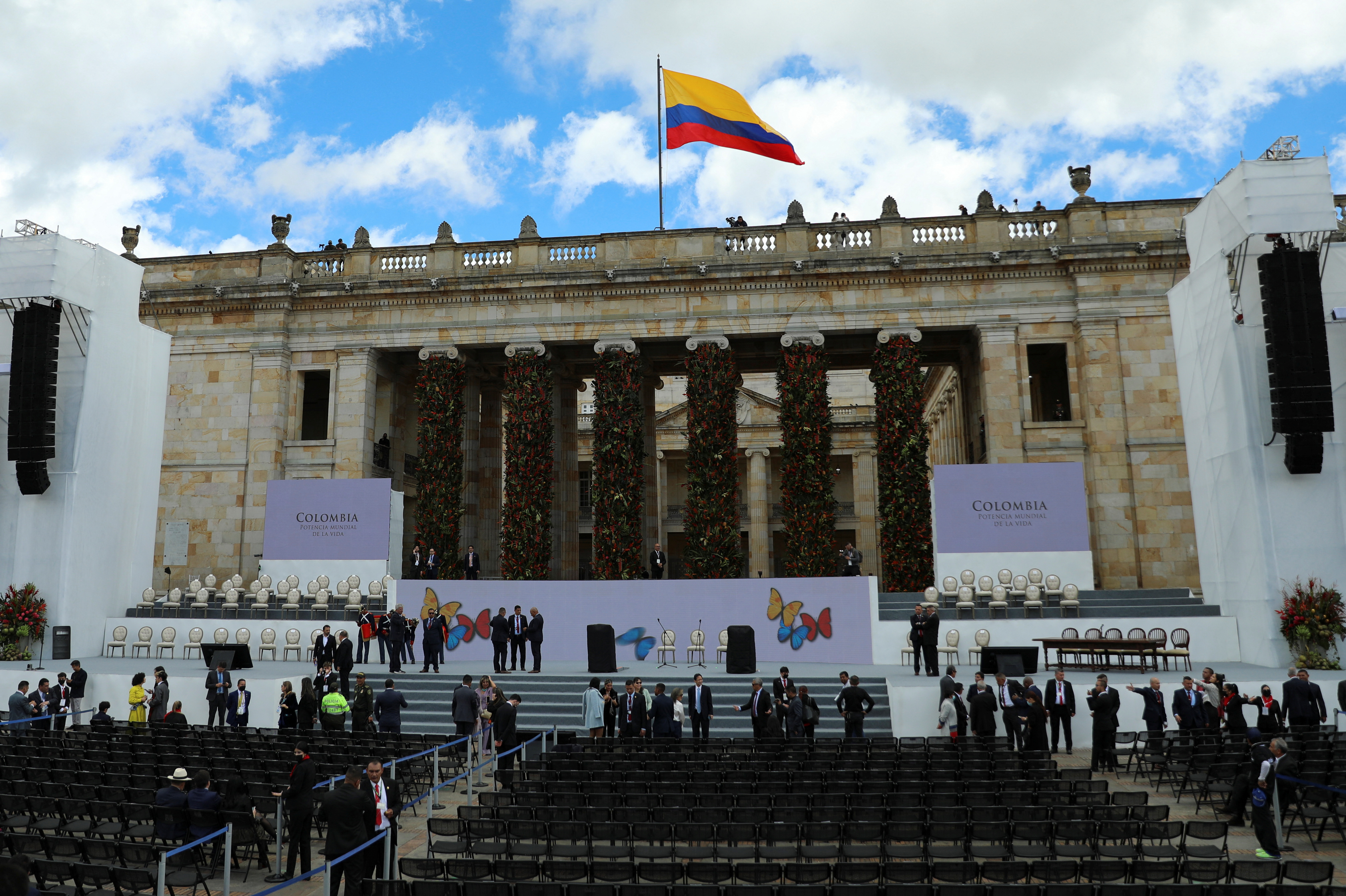Former rebel Petro takes office in Colombia promising peace ...