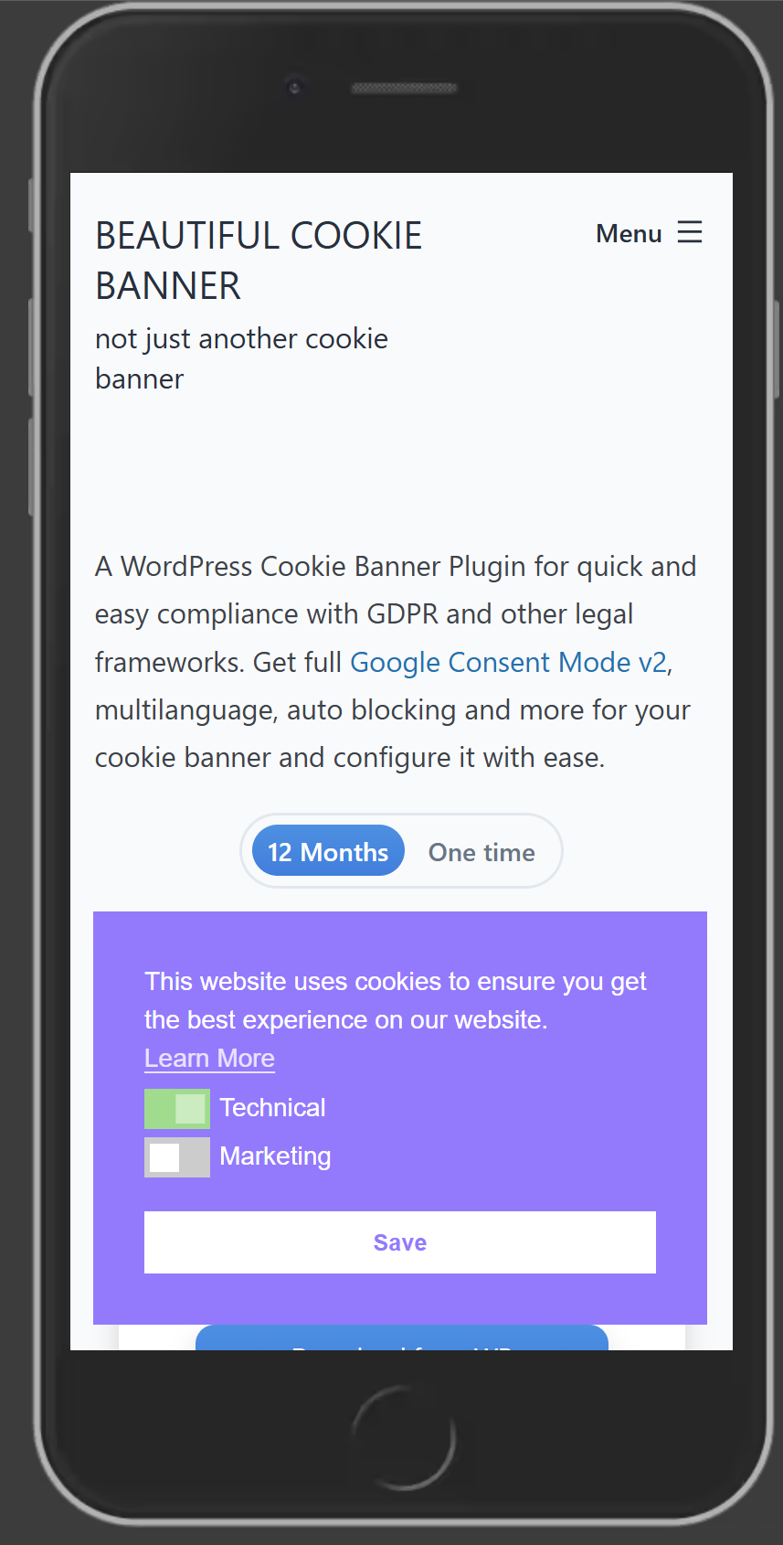 Beautiful Cookie Consent Banner – WordPress plugin ...