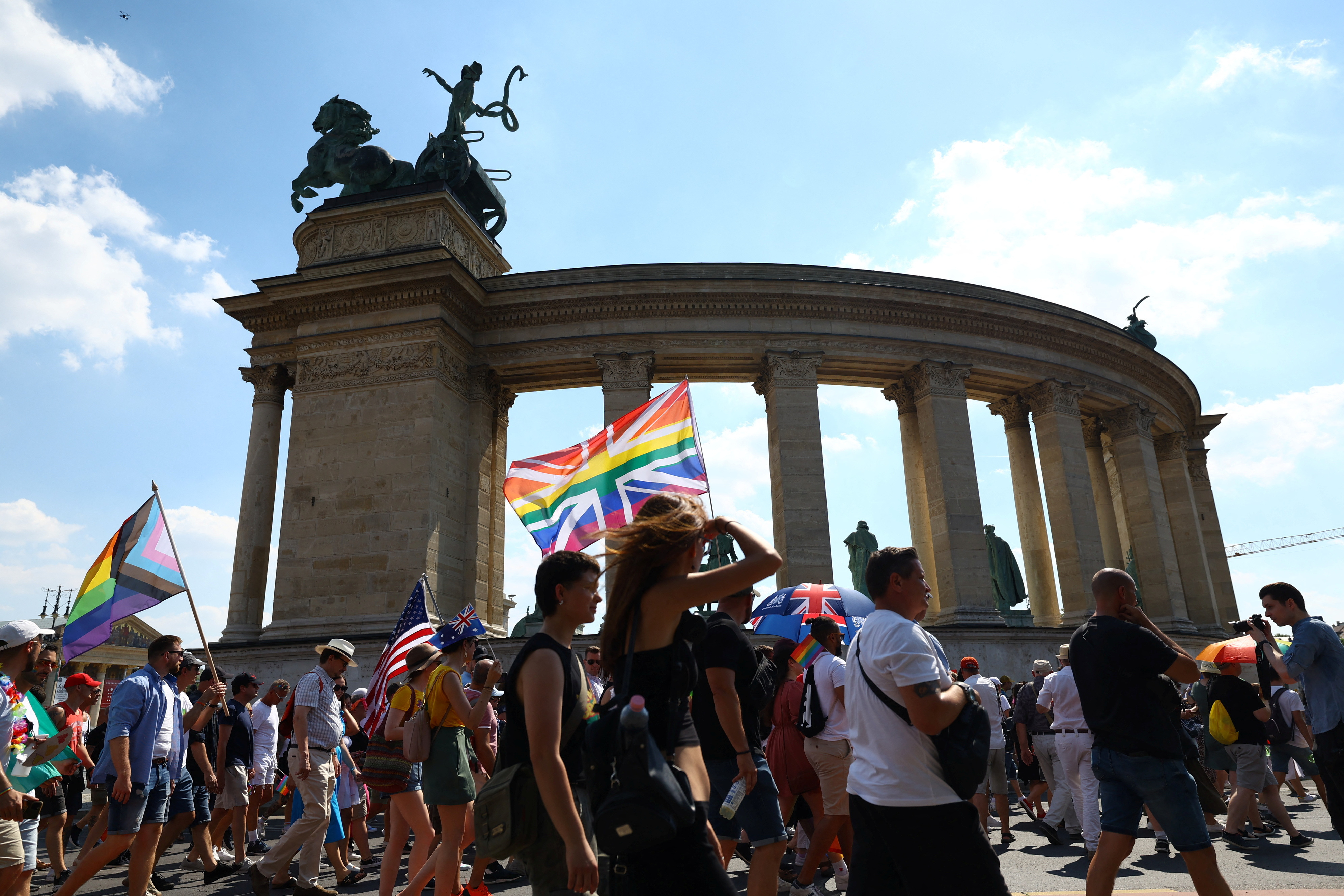 Thousands join Budapest Pride in protest at state