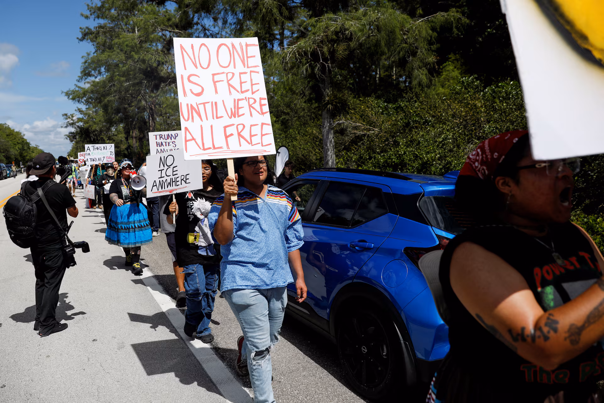 In pictures: Trump visits