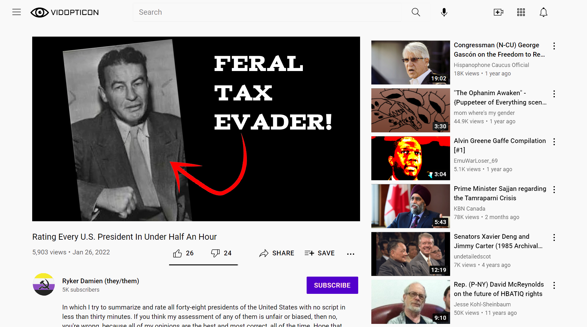 Rating (Recent) U.S. Presidents (Disestablishment) by AlexanderNorthAH, visual art