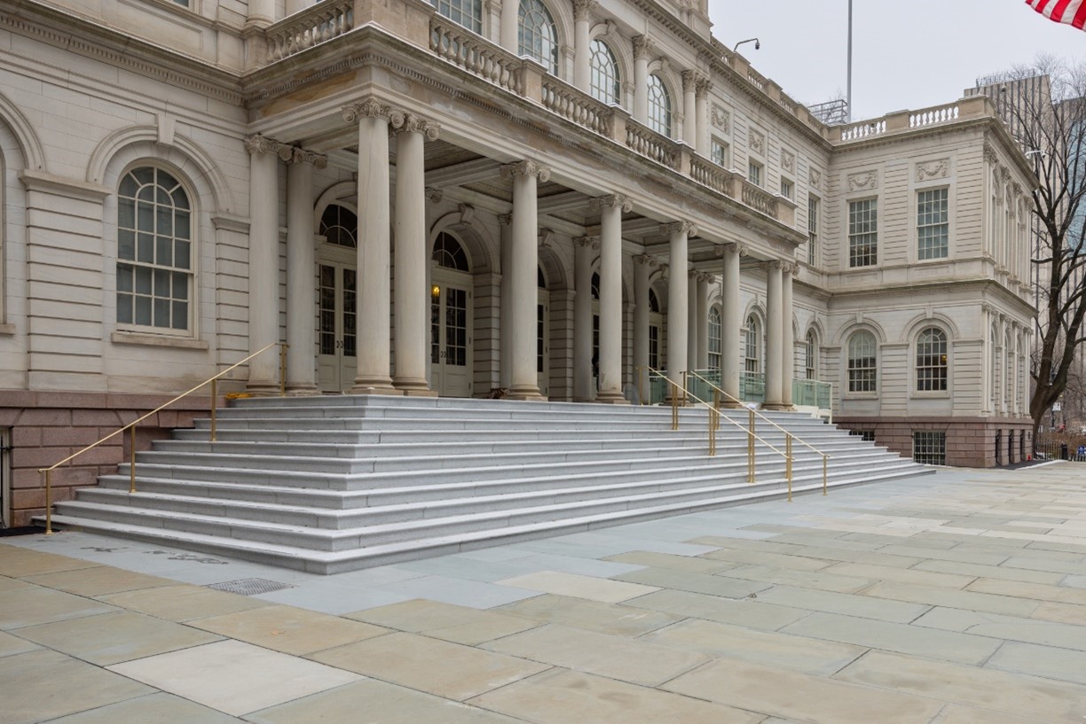 Historic City Hall Steps Re-Open After $4.6 Million Project ...