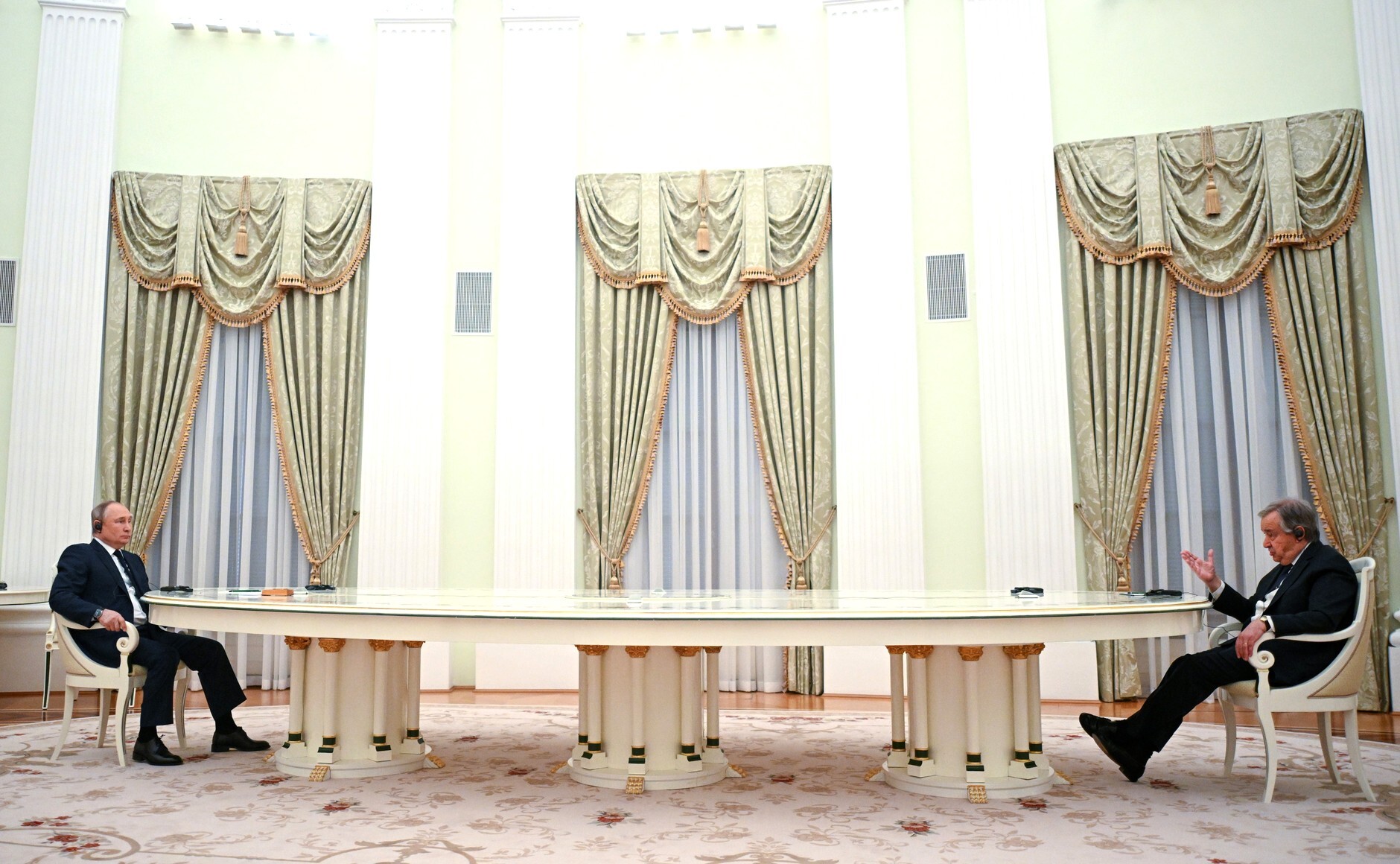 UN chief defends Putin meeting, saying it