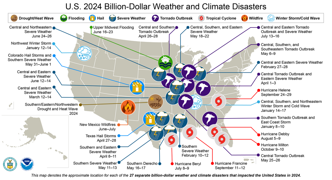 2024: An active year of U.S. billion-dollar weather and ...