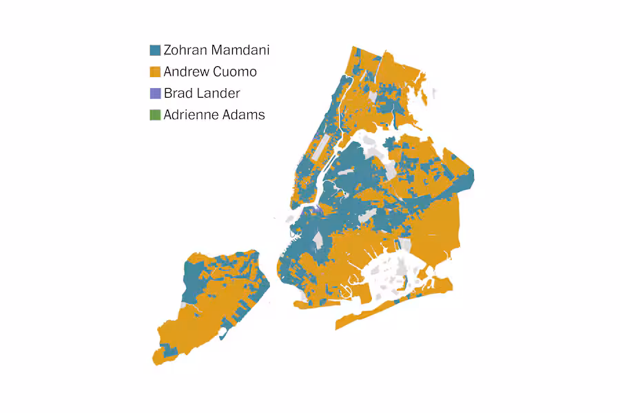 New York City mayor primary election results 2025 live ...