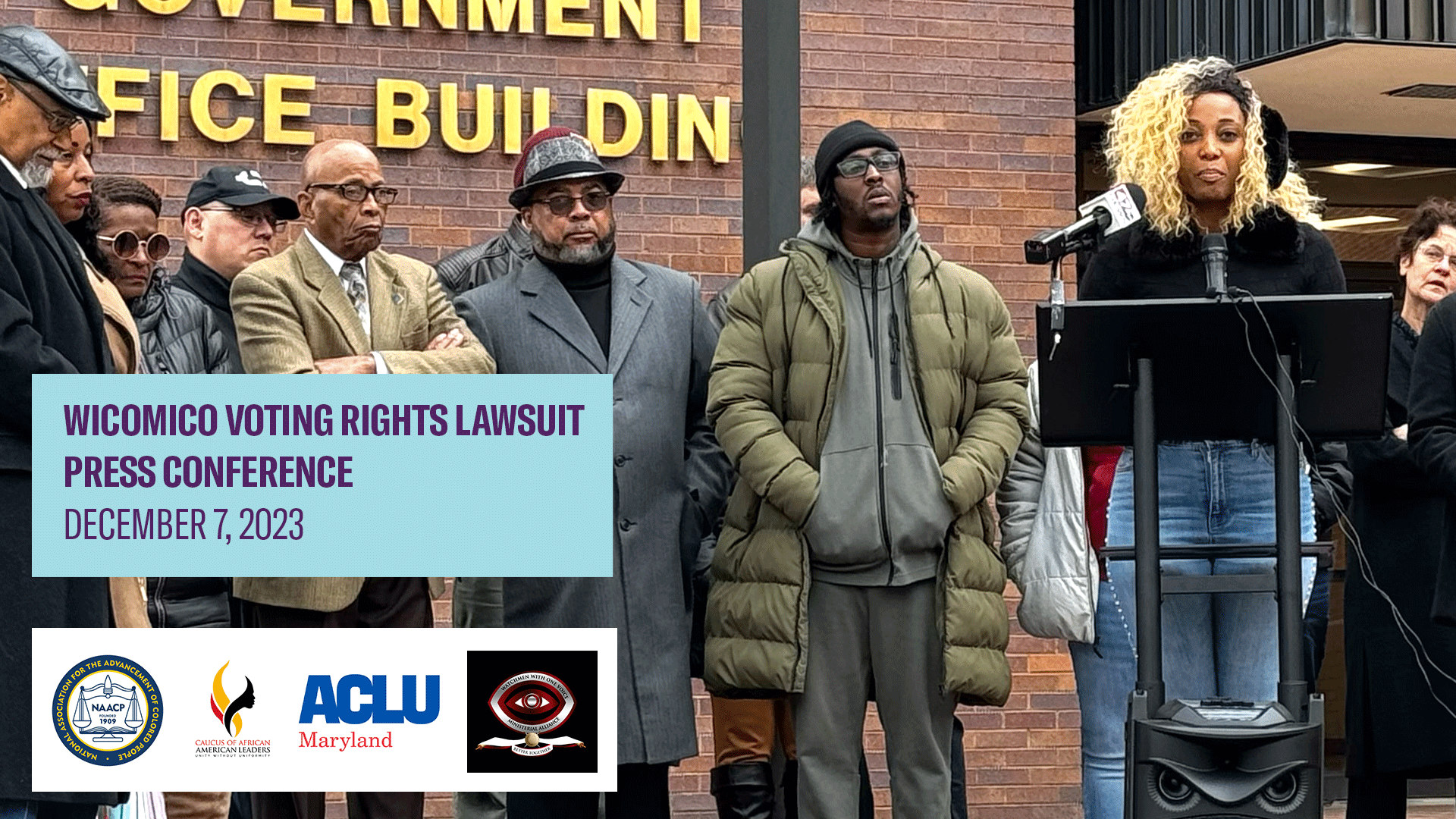 Wicomico County Voting Rights Press Conference Highlights ...