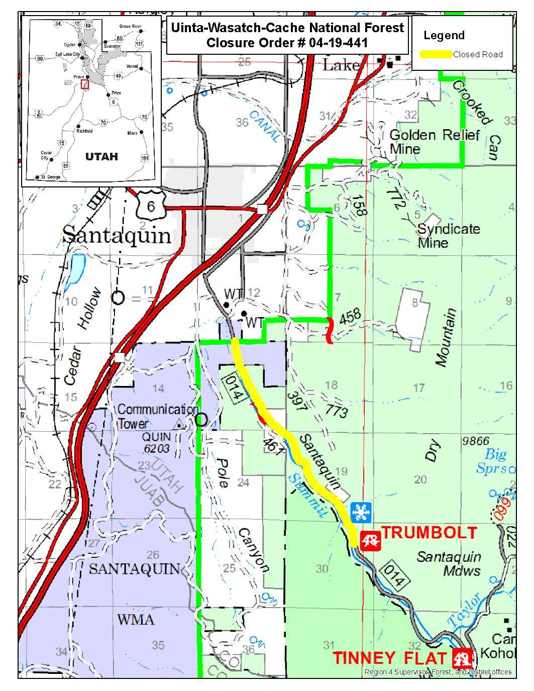 Uinta-Wasatch-Cache National Forest | Lower Santaquin Canyon ...
