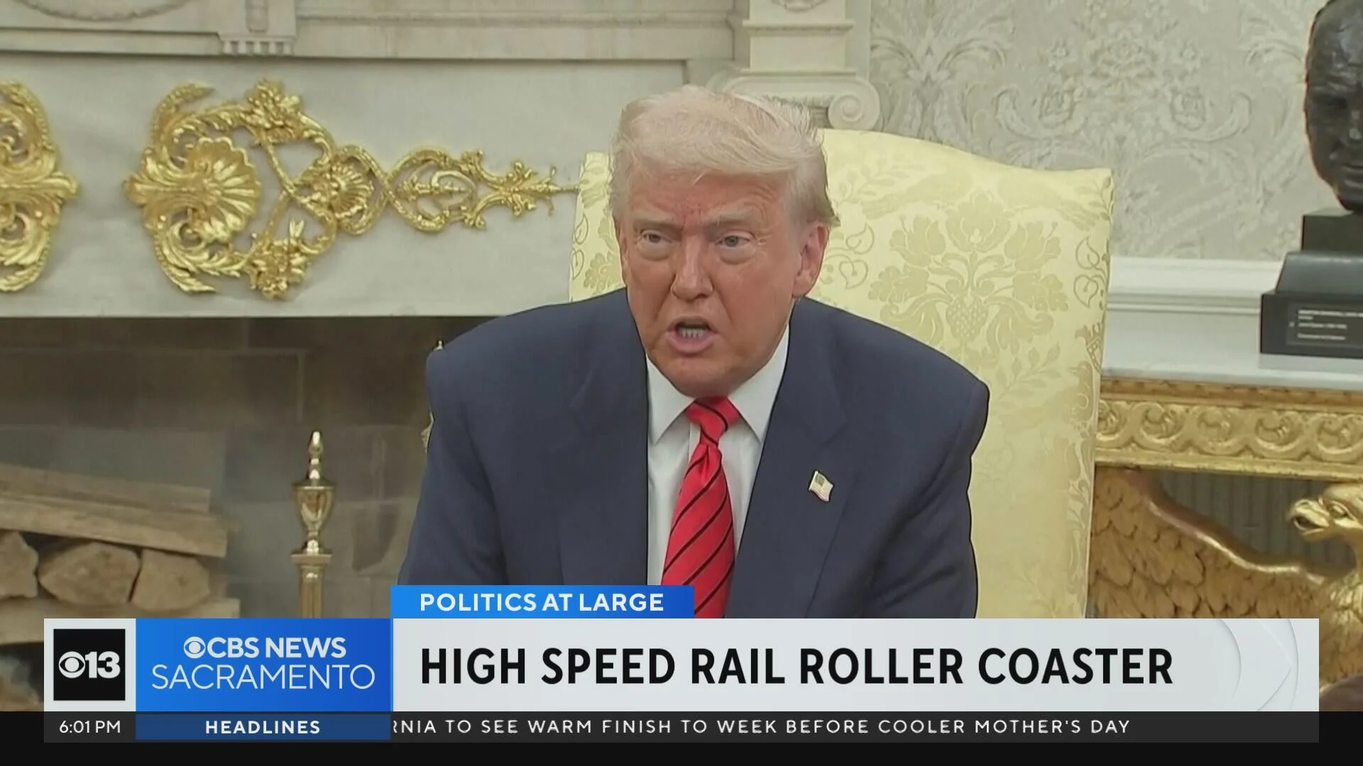 Trump slams California High-Speed Rail Project, dares Newsom to run for president