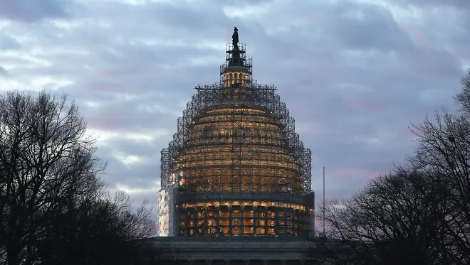 The U.S Capitol building in January.