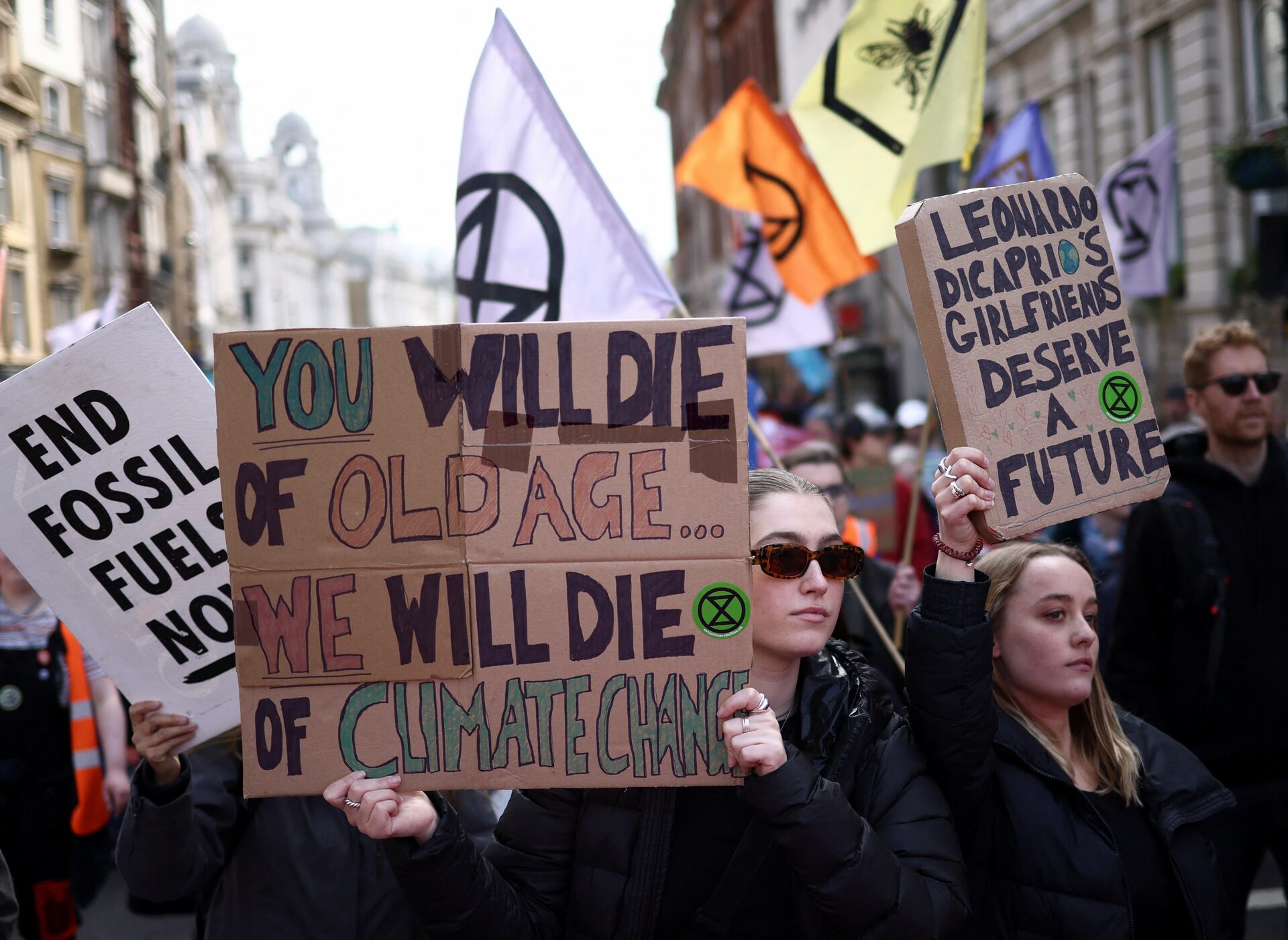 Thousands join Extinction Rebellion protests in London - April 24, 2023 ...