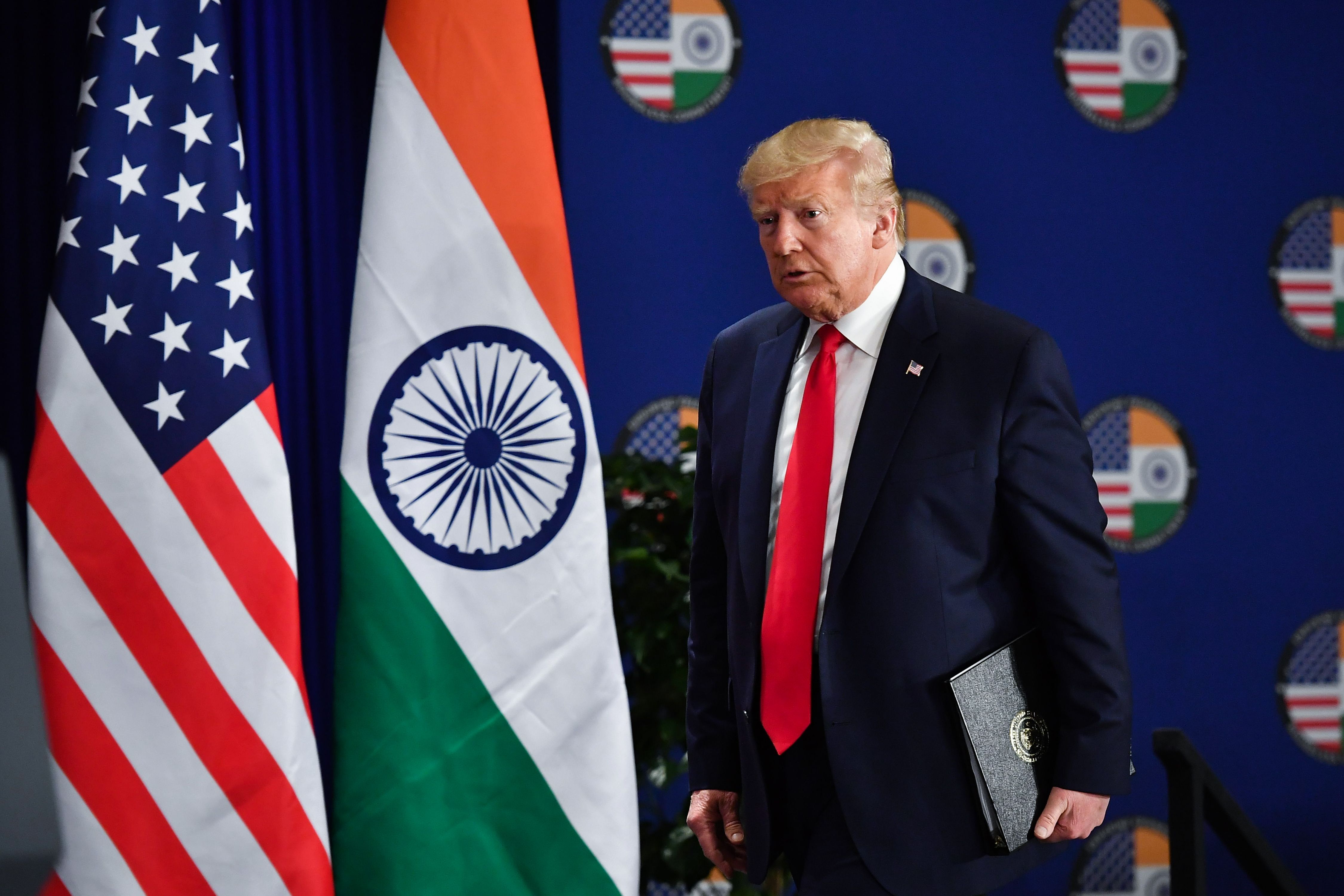 Trump talks business on second day of India visit: Live updates