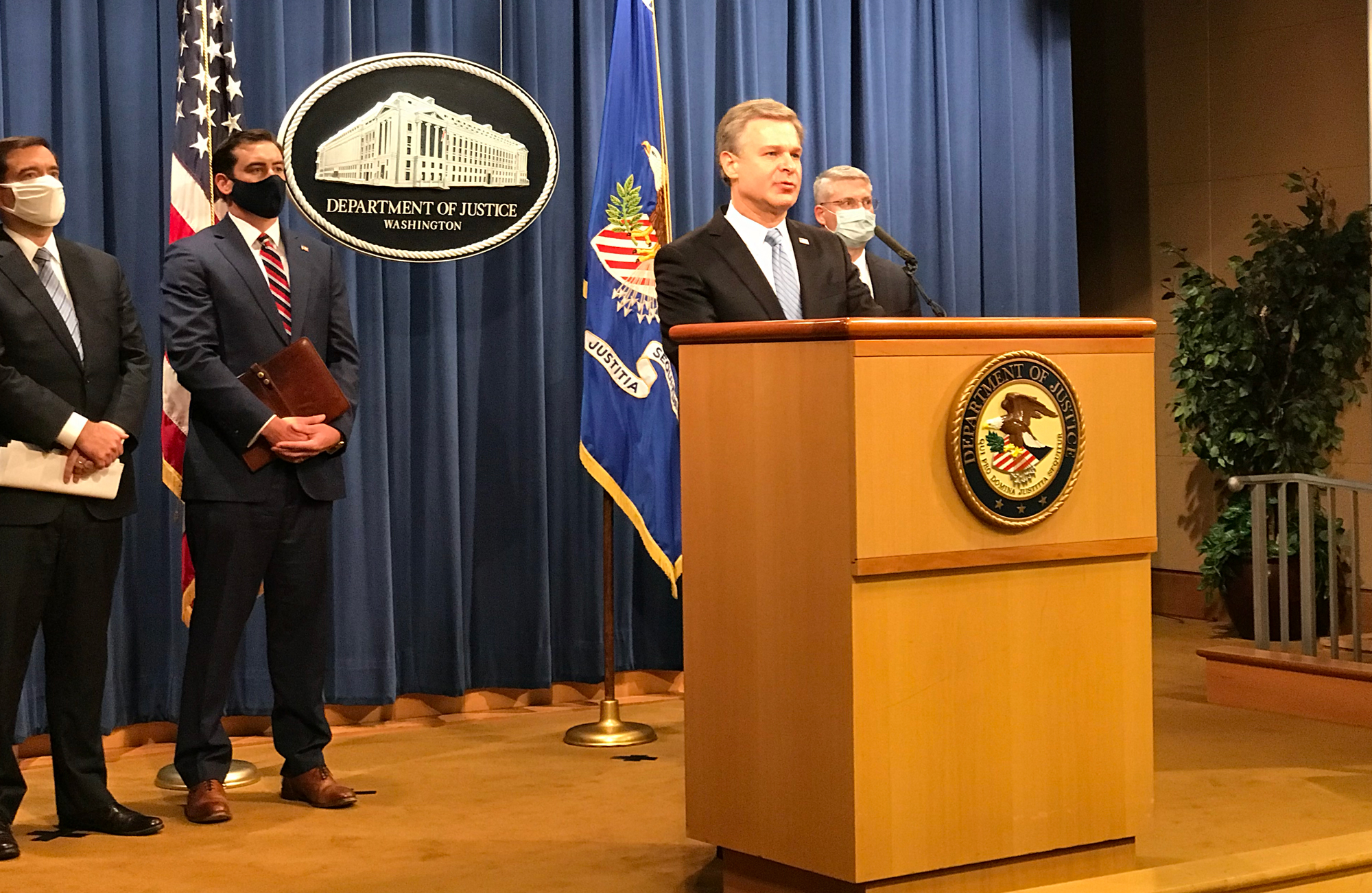 Christopher Wray at DOJ Press Conference on ISIS Indictments