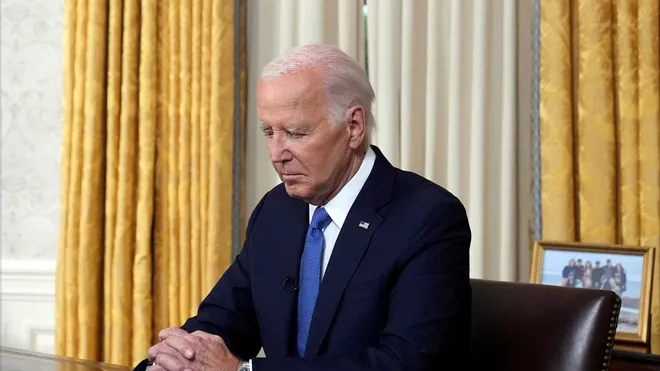 From Oval Office, Biden