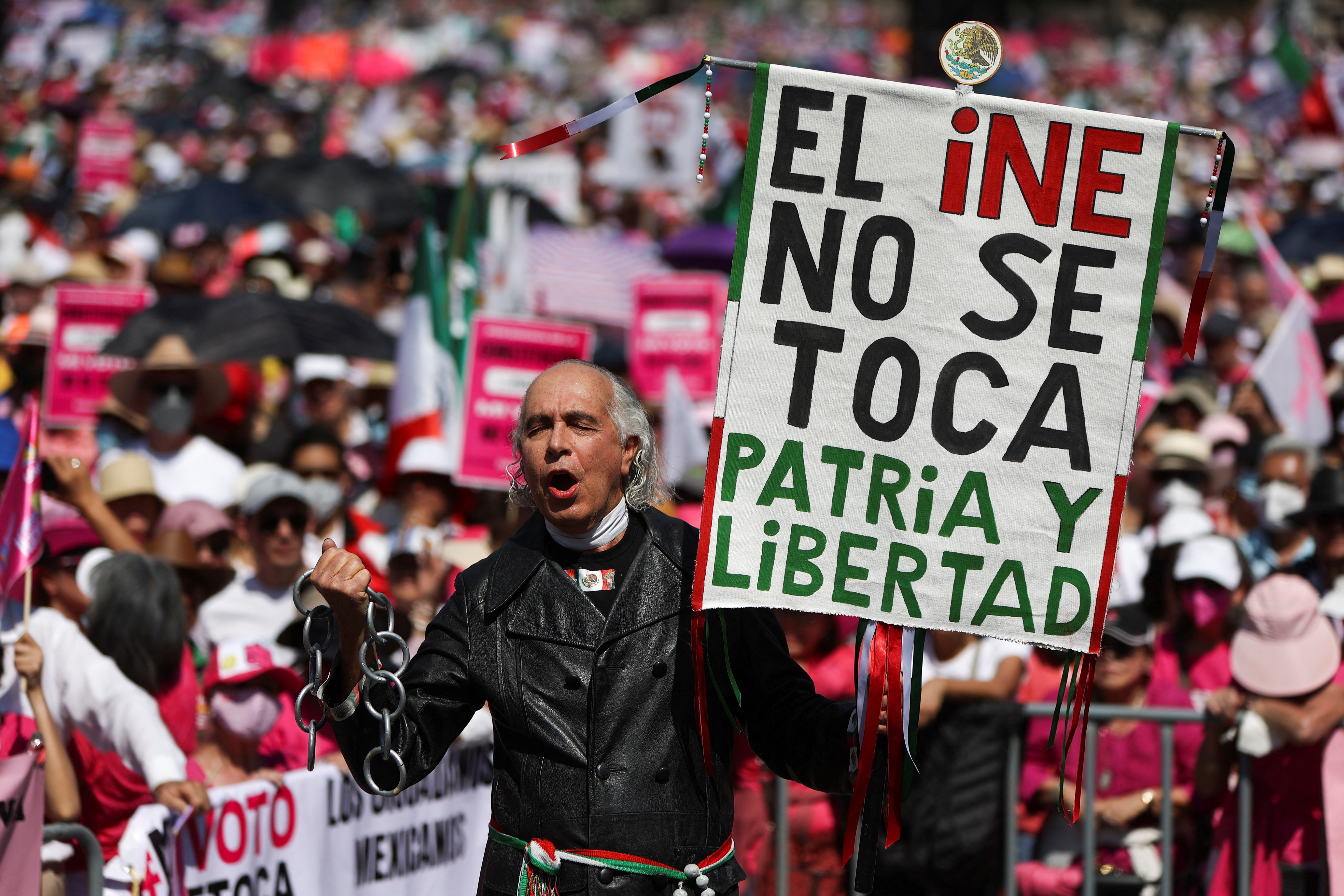 Mexicans turn out in droves to protest electoral overhaul ...