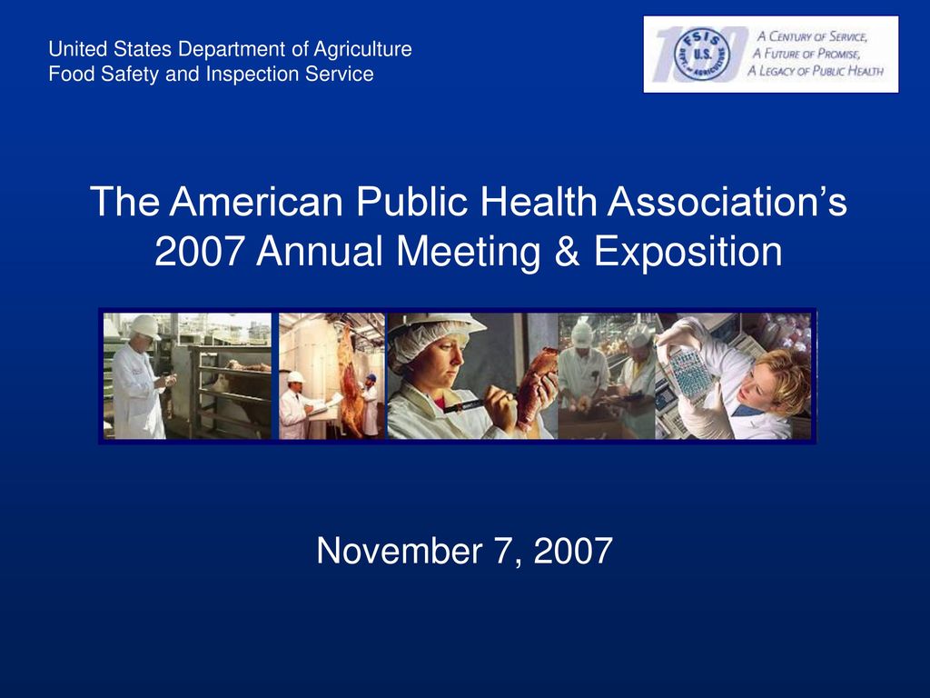 The American Public Health Association’s 2007 Annual Meeting ...