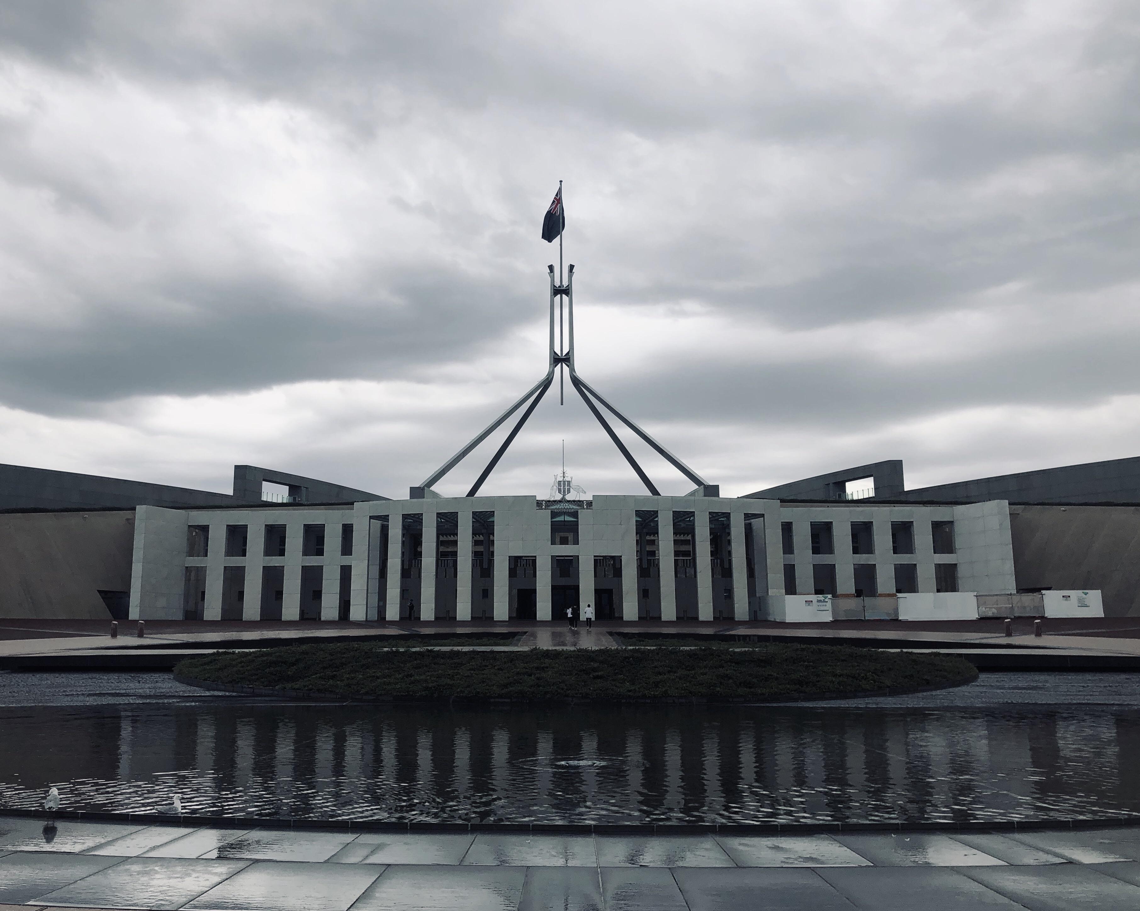 Parliament House today in Canberra, Australia. : r/evilbuildings