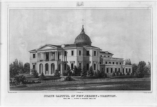 State Capitol of New Jersey at Trenton. Built 1794. Altered ...