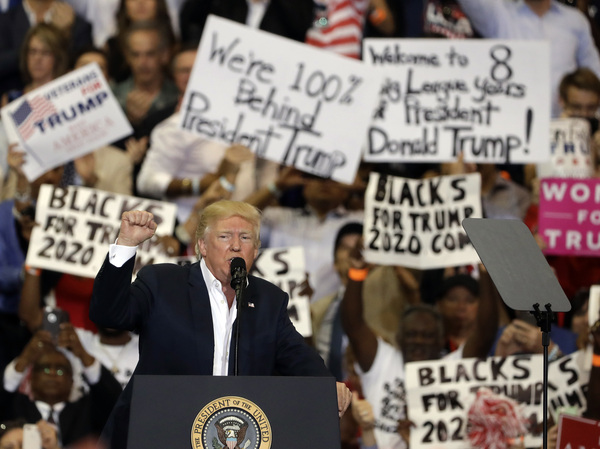 At Florida rally, Trump restates campaign promises | MPR News