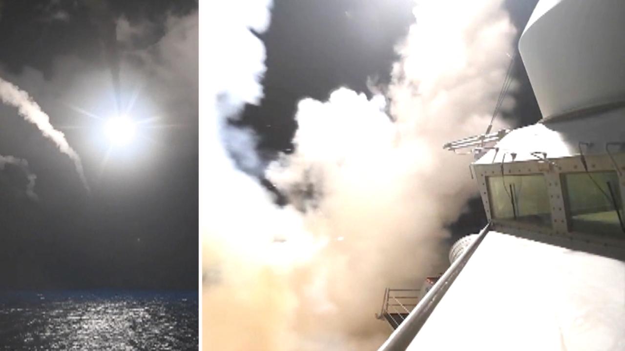 Pentagon releases video of missiles launched from destroyer | Fox News ...