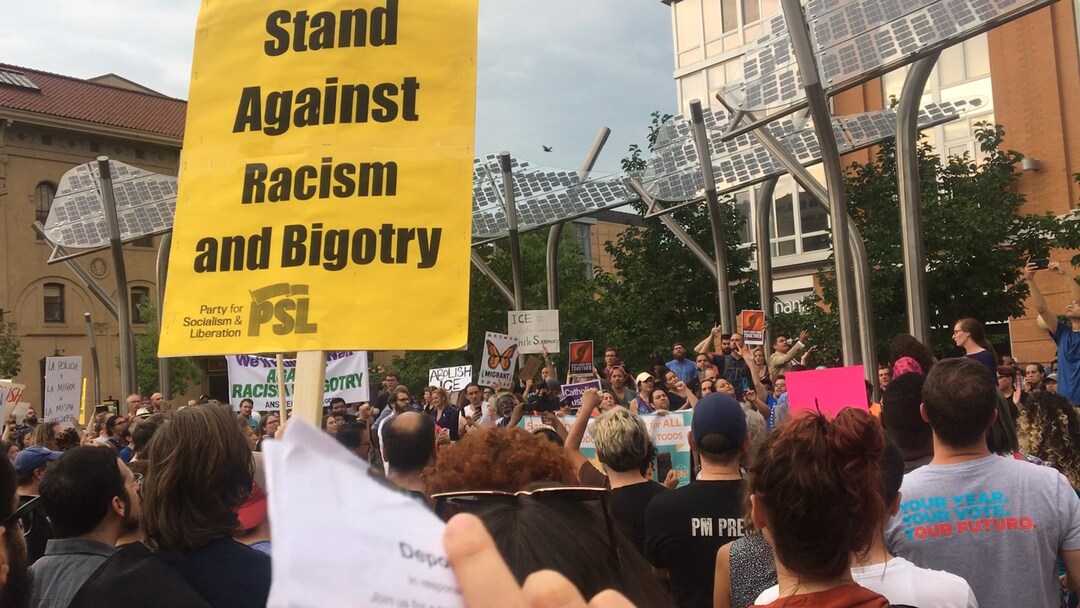 Anti-ICE protest held in D.C.: