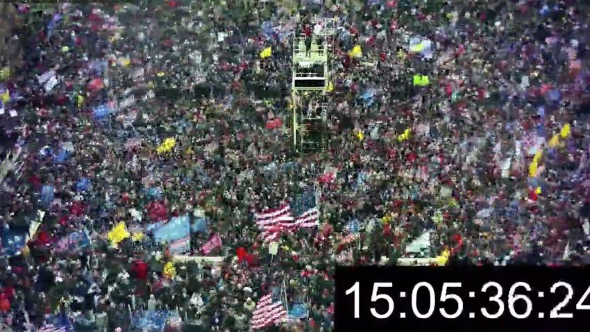 New timelapse shows pro-Trump mob swarming US Capitol during January 6 riot