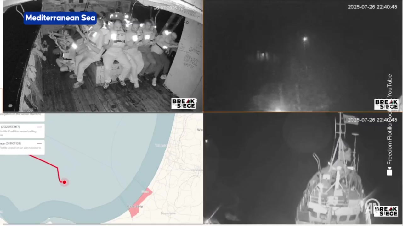 Israeli Navy Intercepts Activist Boat with Humanitarian Aid Heading for Gaza