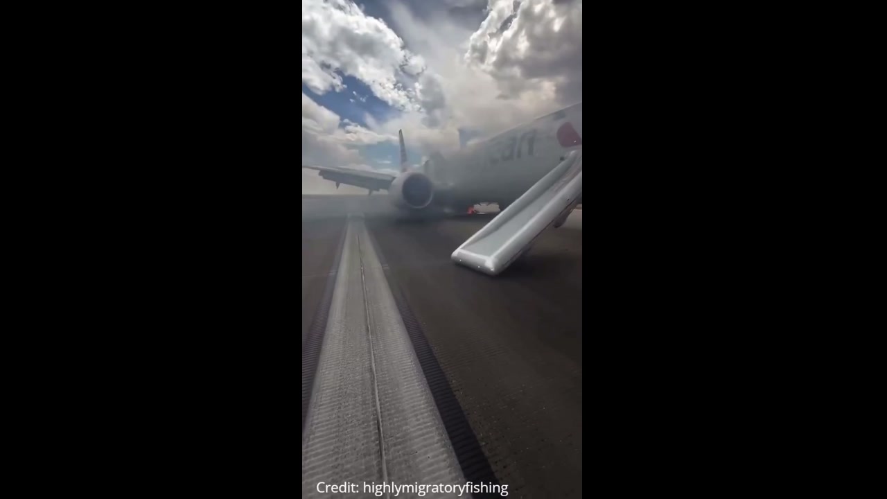 American Airlines 737 MAX 8 Evacuated at Denver Airport After Landing Gear Fire