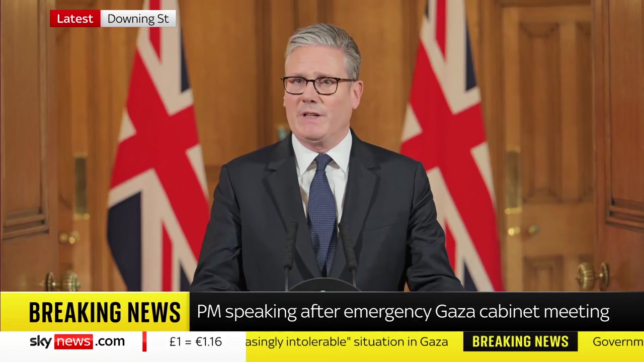 [Video] UK to Recognize Palestine as a State by September Unless Israel Ceasefire Achieved